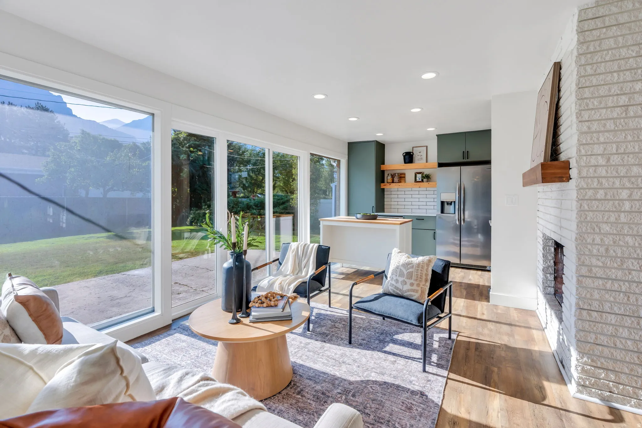Open-concept living space