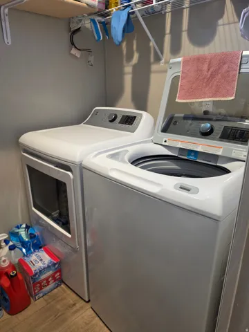 Dedicated laundry area.