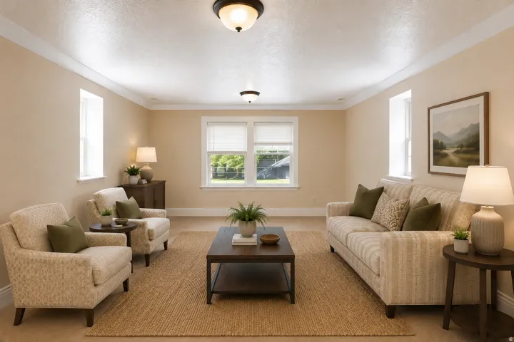 Rendering with furniture