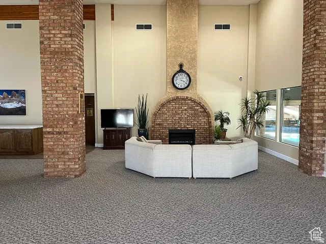 View of clubhouse living area from Zillow