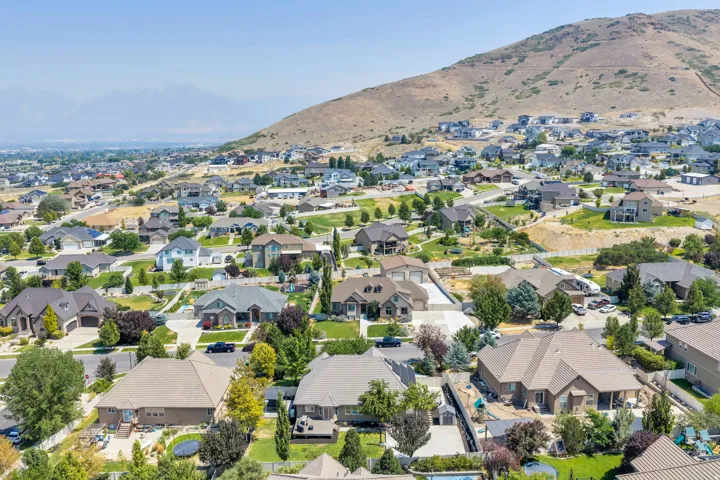 Expansive residential area featuring numerous single-family homes with varying architectural styles