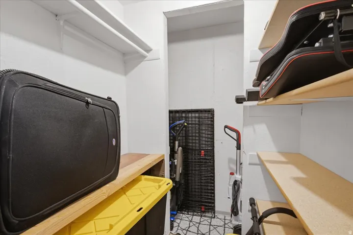 Downstairs bedroom walk-in closet