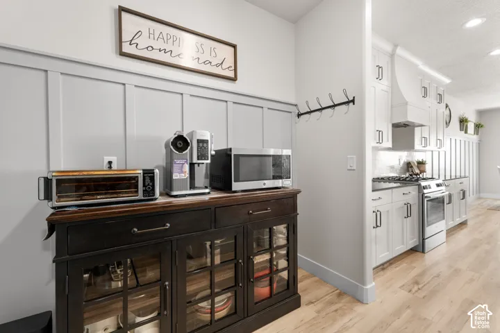 Built-in board and batten accent wall
