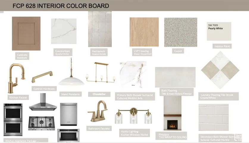 Finishes selected for Interior