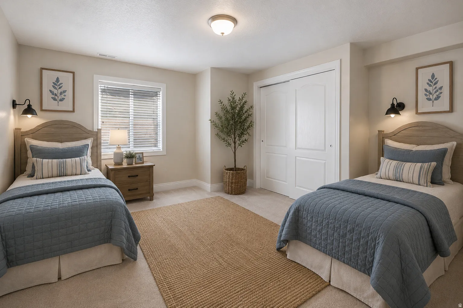 Additional large bedroom.   Virtually staged to show possibilities.