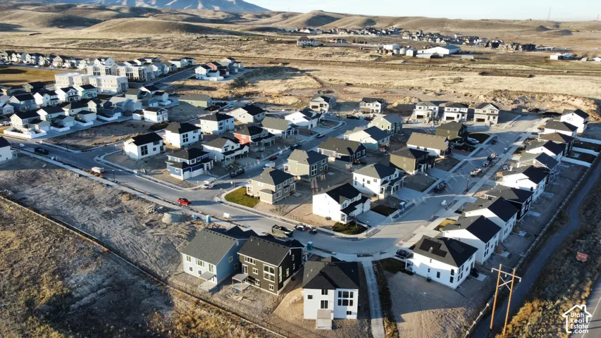 Residential development featuring contemporary homes and paved streets