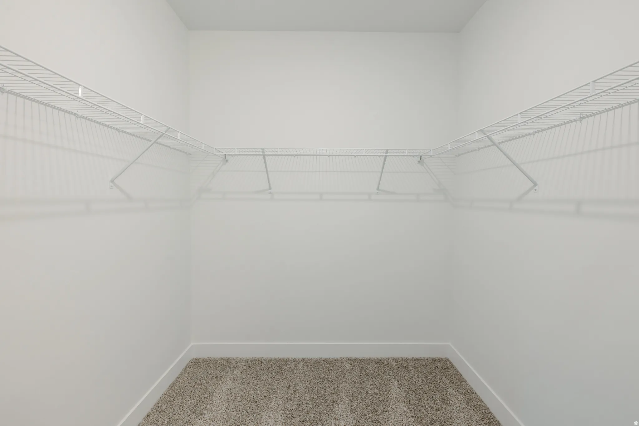 White wire shelving