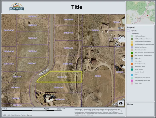 Title Map. Depicting the property's boundaries and ownership details