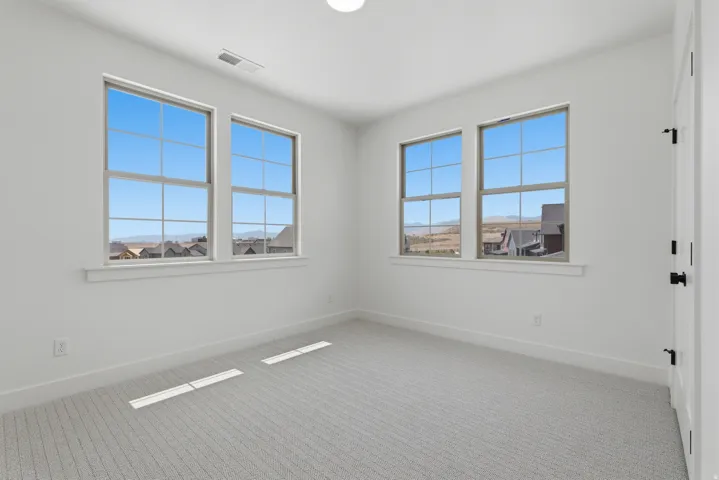 Light gray textured carpet