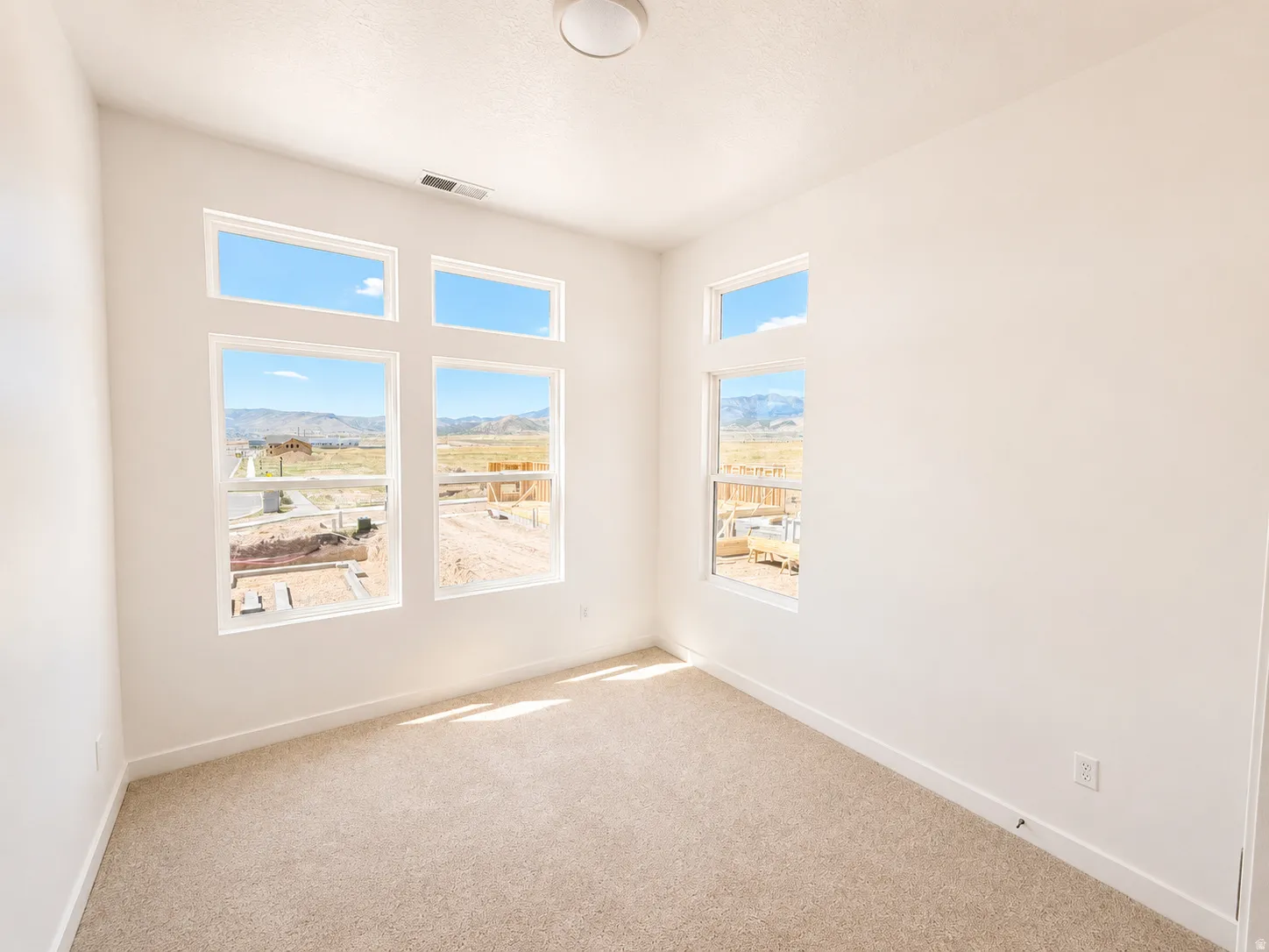 Multiple windows providing abundant natural light