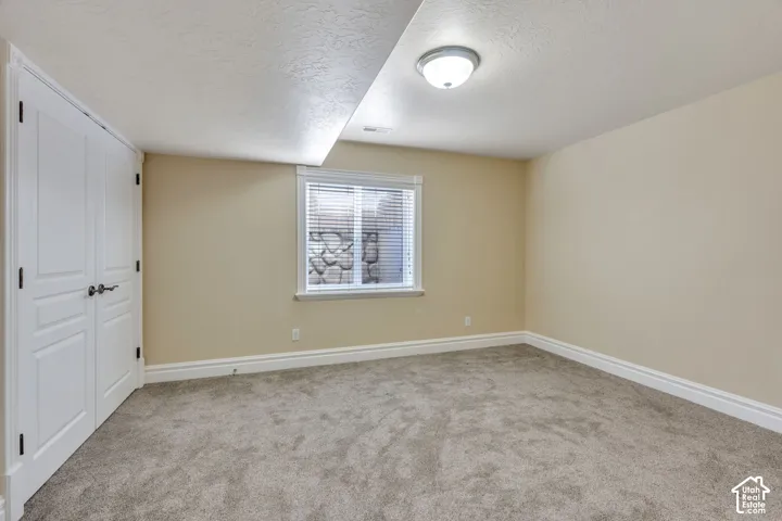 Neutral tone walls with white trim