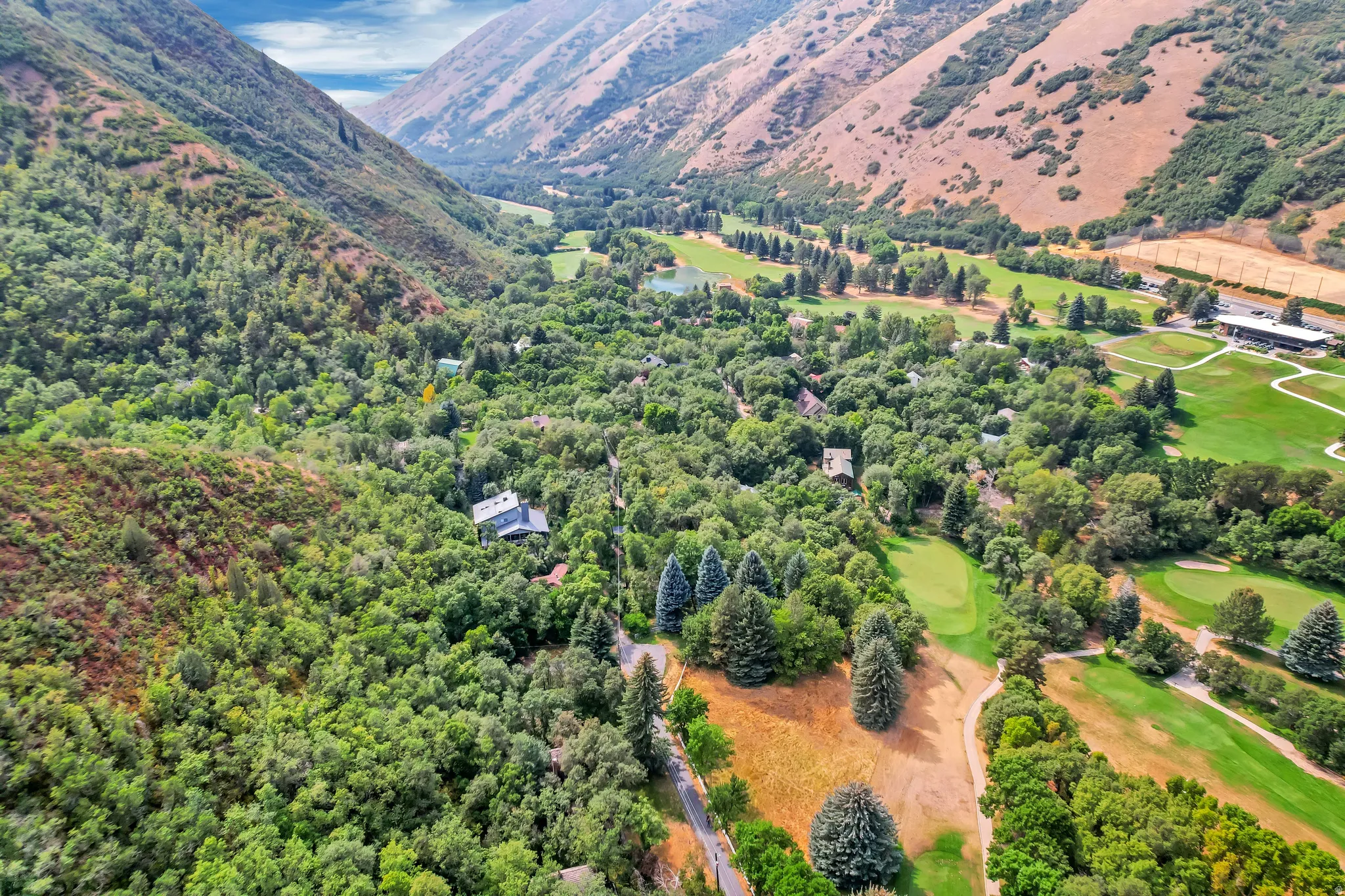 Looking down canyon towards Springville