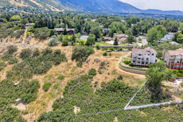 Mountain backdrop with surrounding residential properties