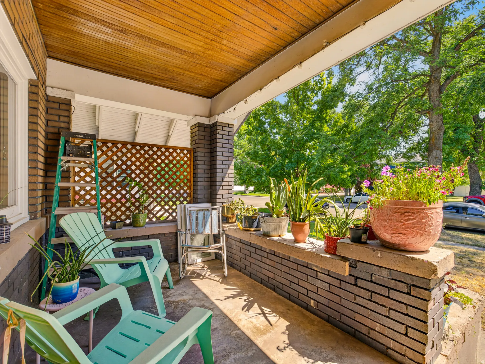 Welcoming covered porch