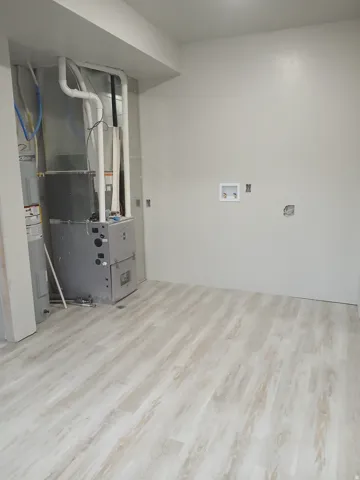 Light-toned wood-finish flooring