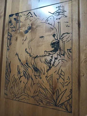 Bear Door Carving