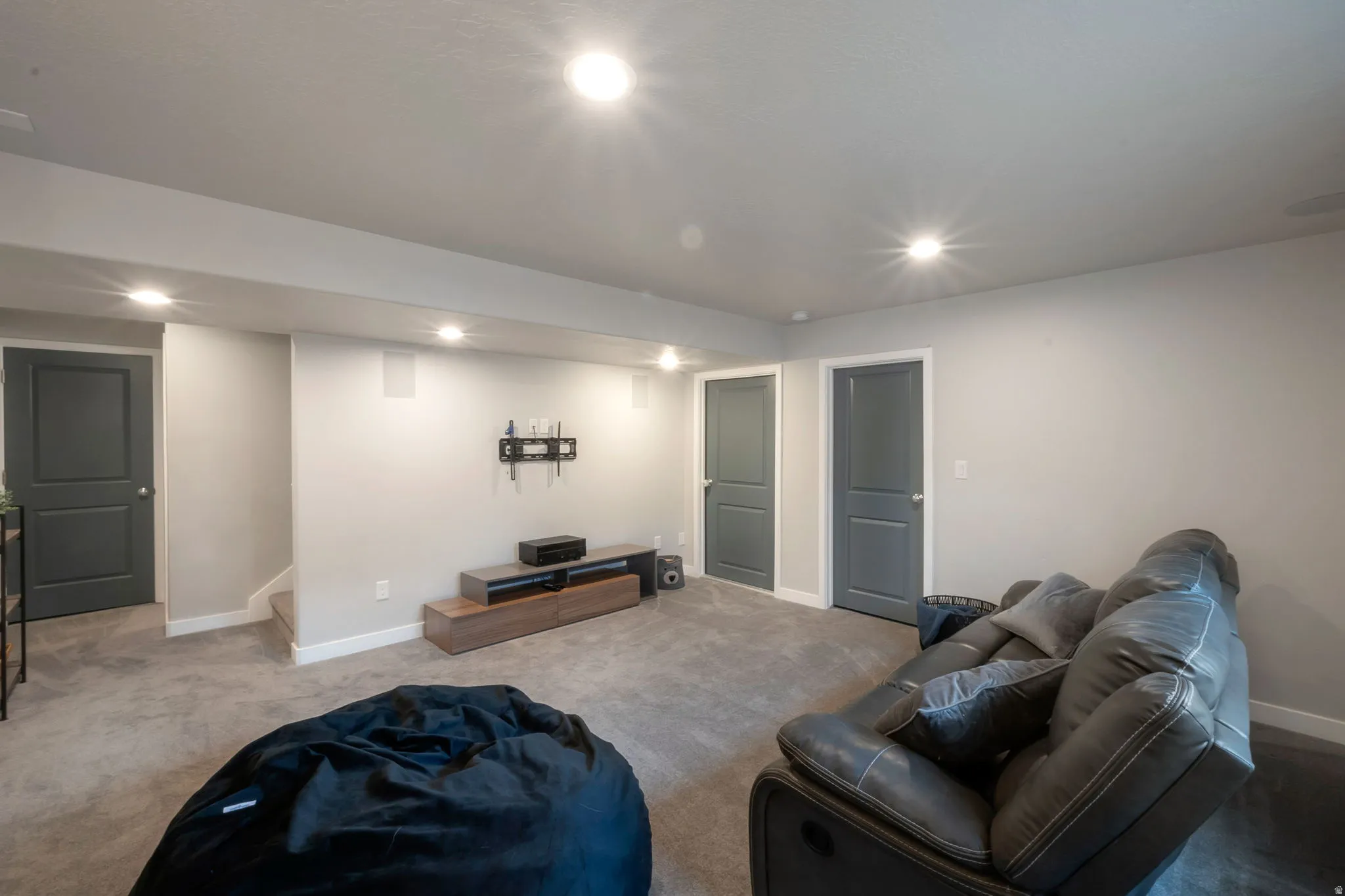 Basement family/entertainment room