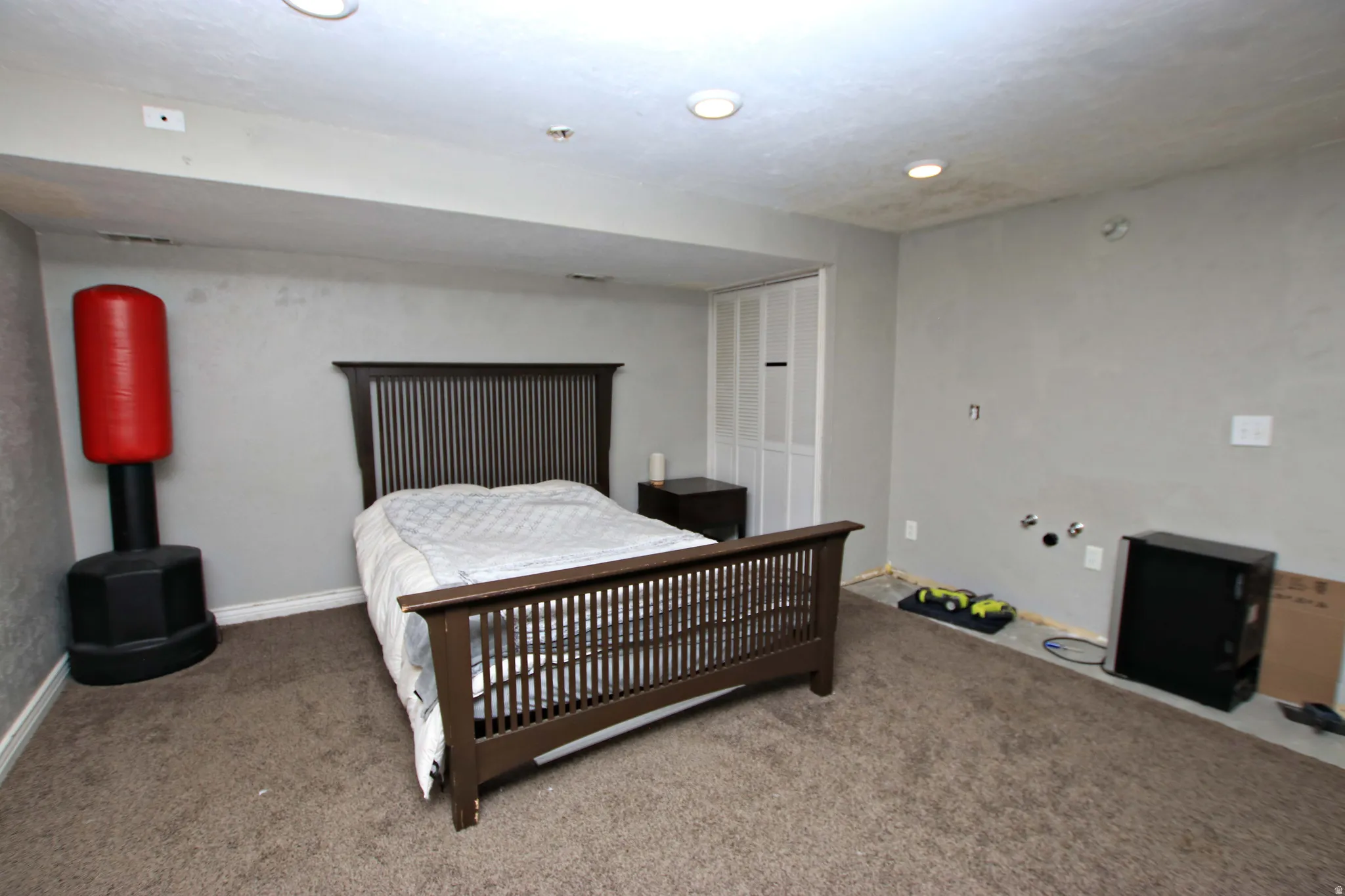 Basement bedroom that is ready to add ADU kitchen facilities and private, ensuite bathroom
