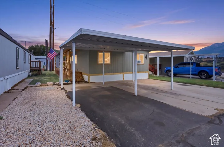 Carport structure providing covered parking