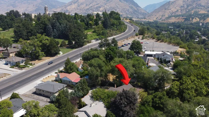 Photo showing truly how close this home is to Utah State University and old main hill!