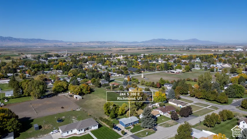 Expansive residential area with a prominent mountain backdrop