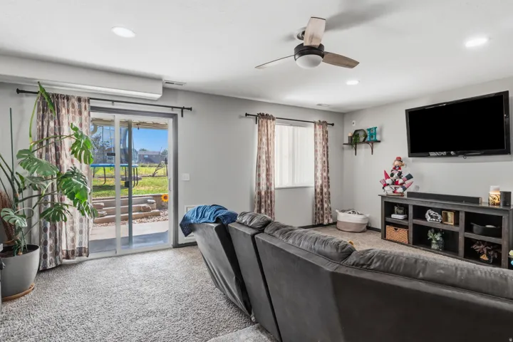 Recessed lighting and ceiling fan