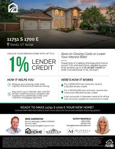 11751 S 1700 E, Sandy, Utah 84092