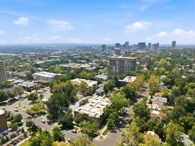 Expansive city skyline and surrounding cityscape