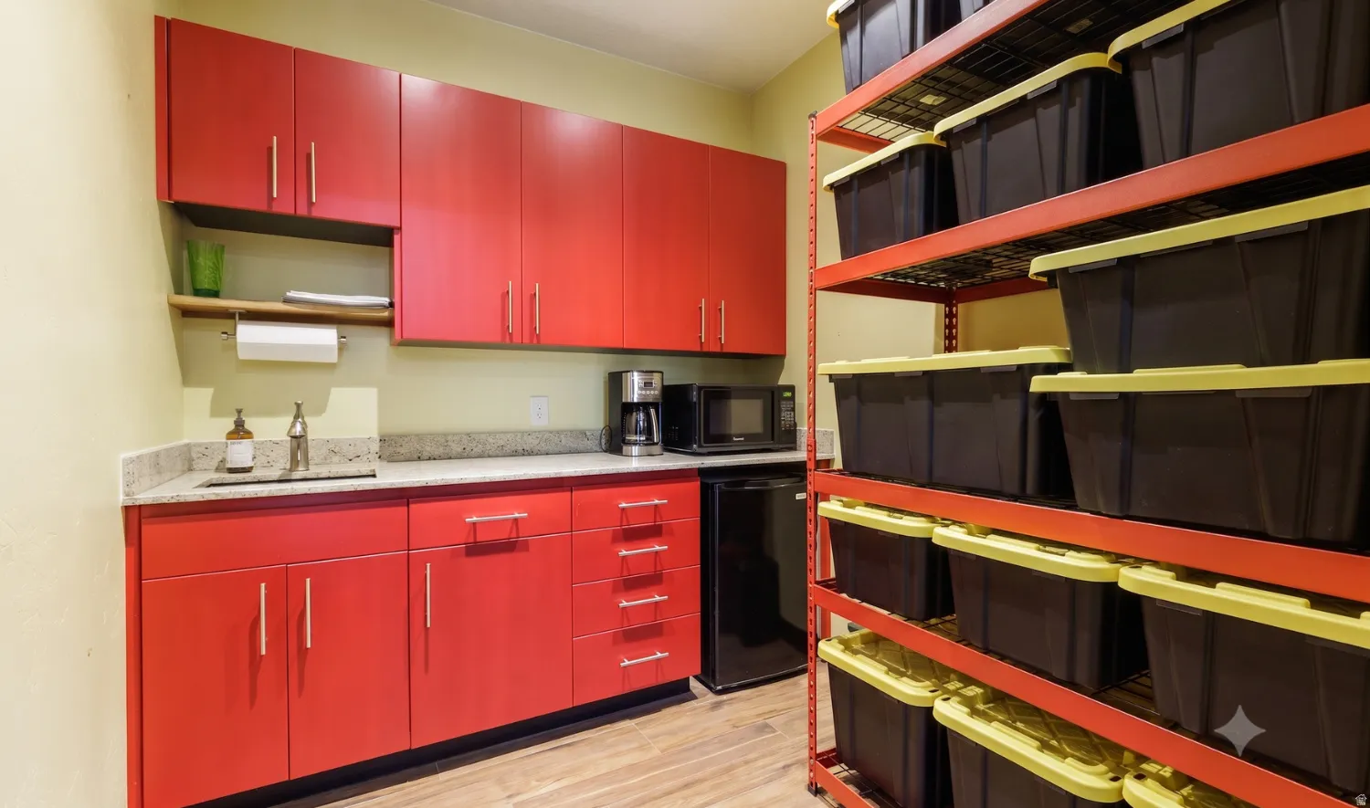 Kitchenette — granite counter and sink