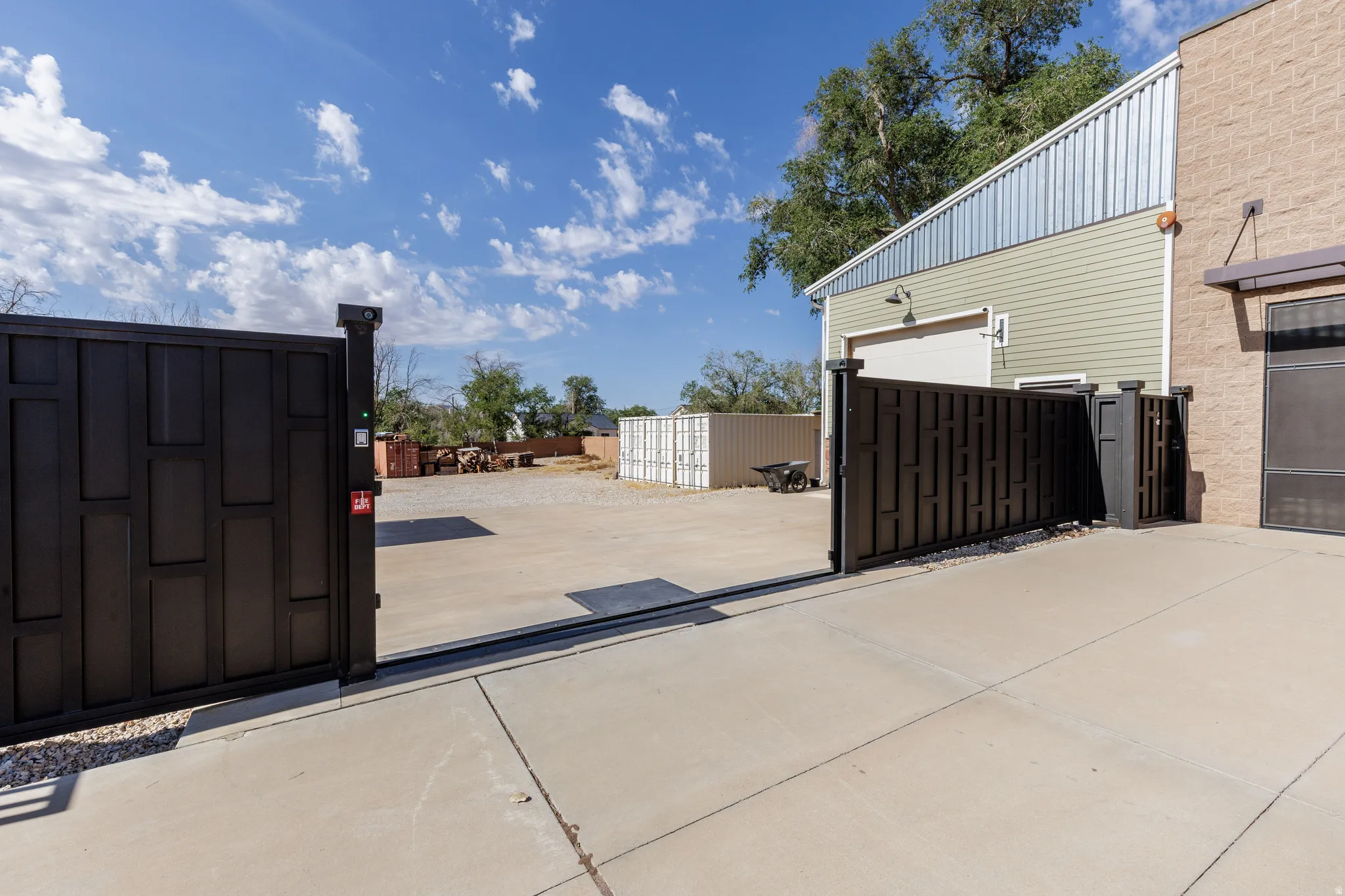 Gate open to 0.50-acre fenced yard