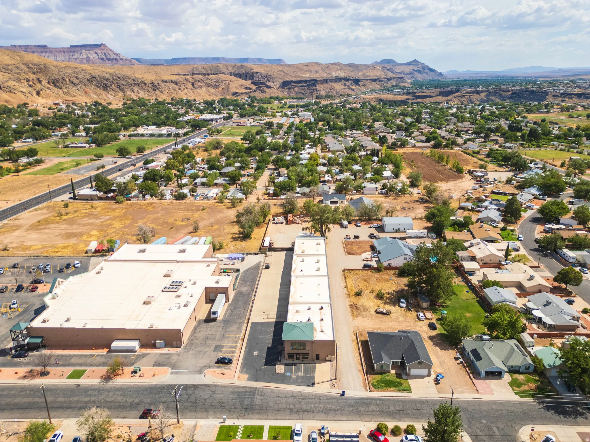 Aerial — La Verkin and the surrounding valley