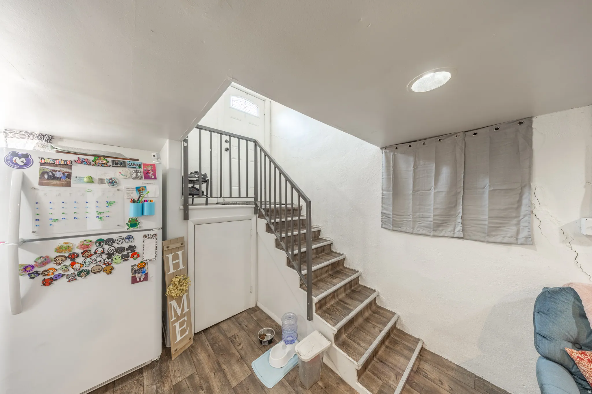 Basement entrance showing stairs