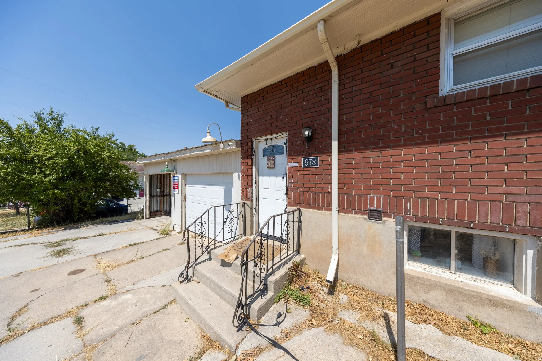 Separate basement entrance for MIL apartment or future ADU.