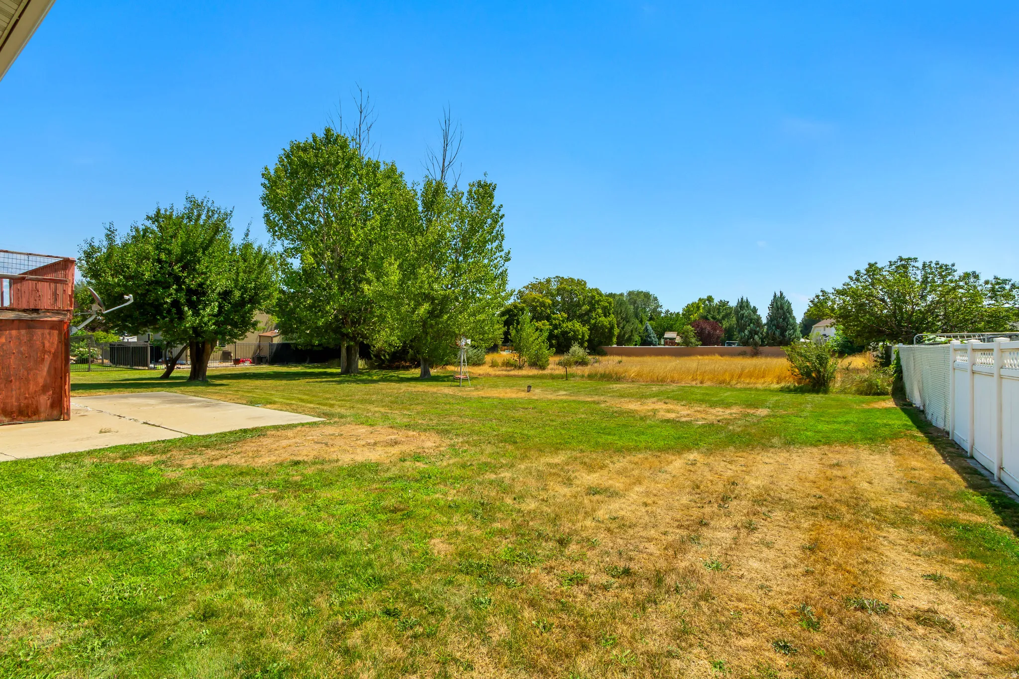 .83 acres with animal rights up to 3 large animals.
