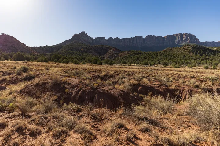 Sage flats beneath the jagged Eagle Crags skyline