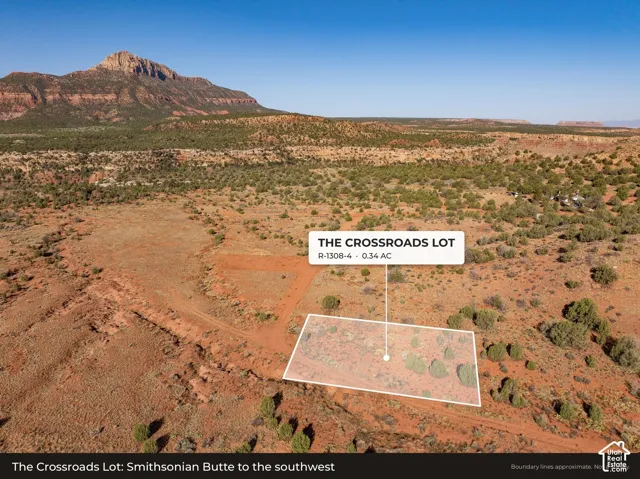 Aerial: Smithsonian Butte to the southwest