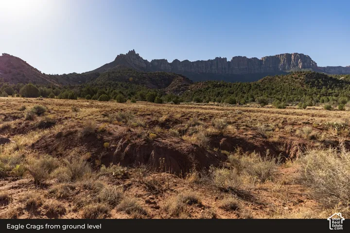 View: Eagle Crags from ground level