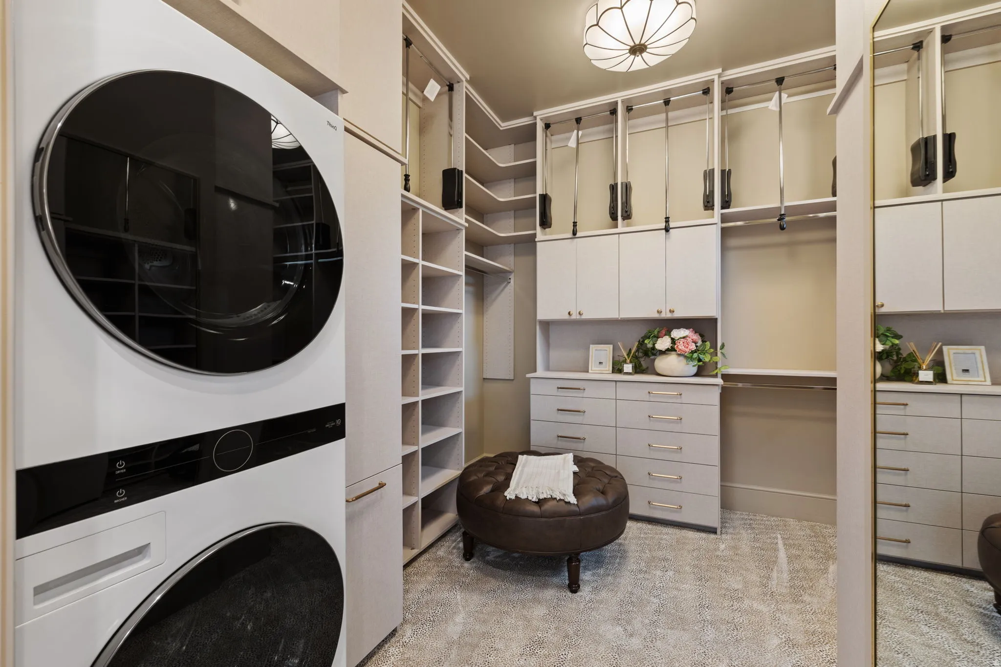 Main Floor Primary Closet & Washer & Dryer
