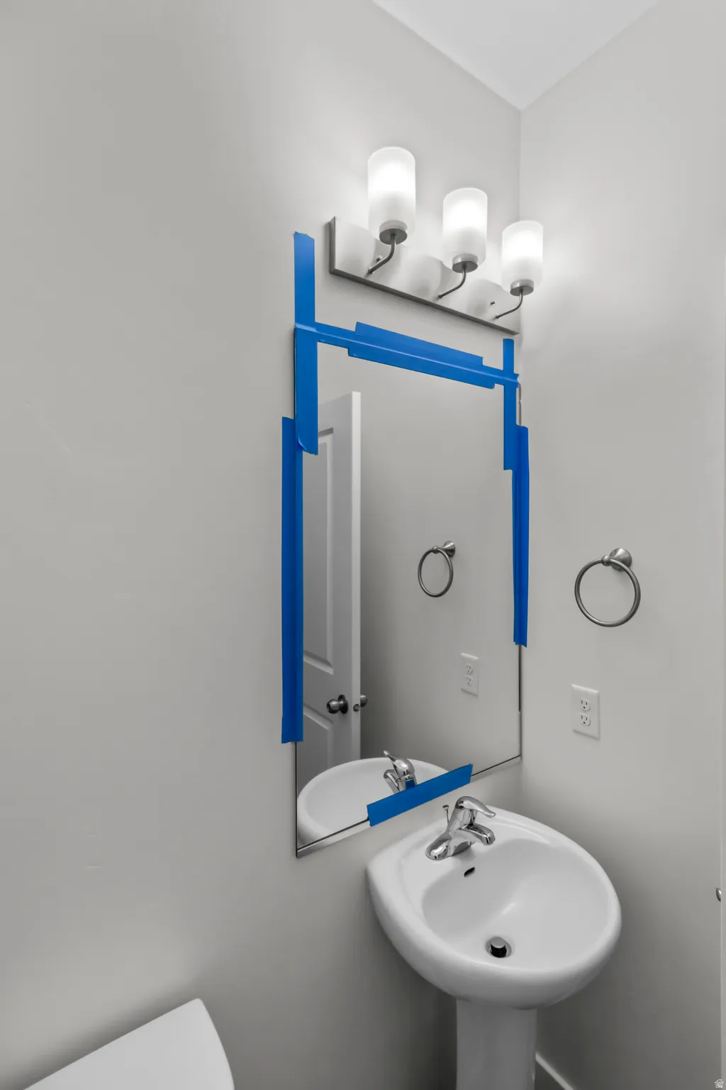 Half bath on the first floor