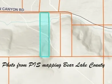 Property Map, Bear Lake County. Displaying the geographic location of the property within its local context