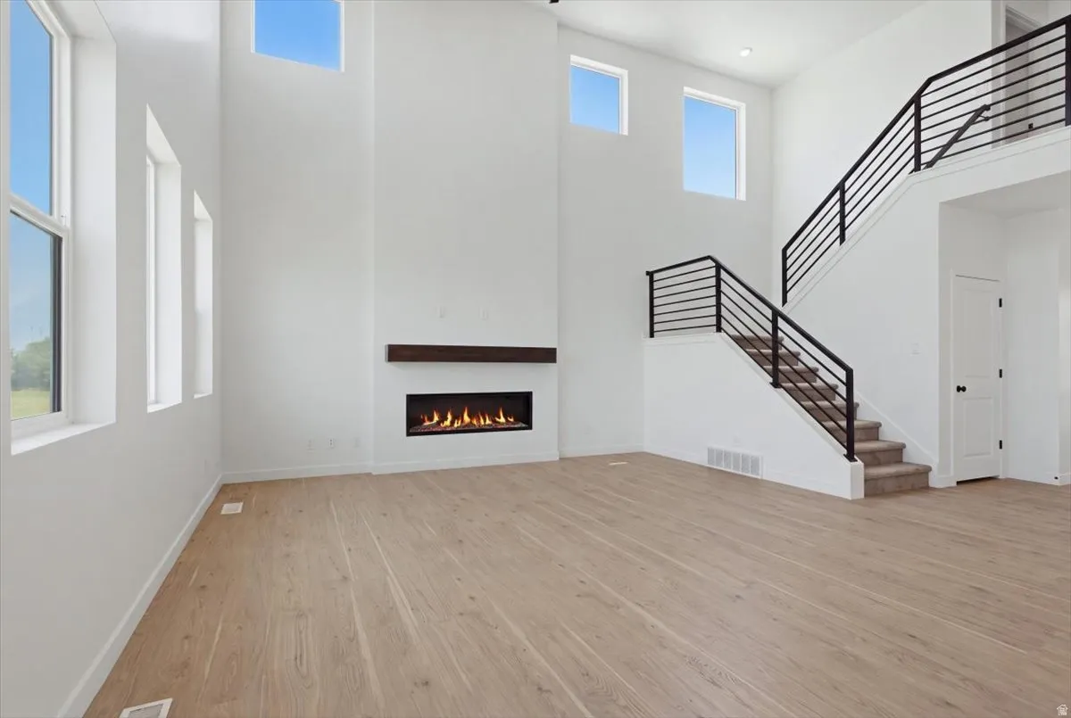 Fireplace is included.