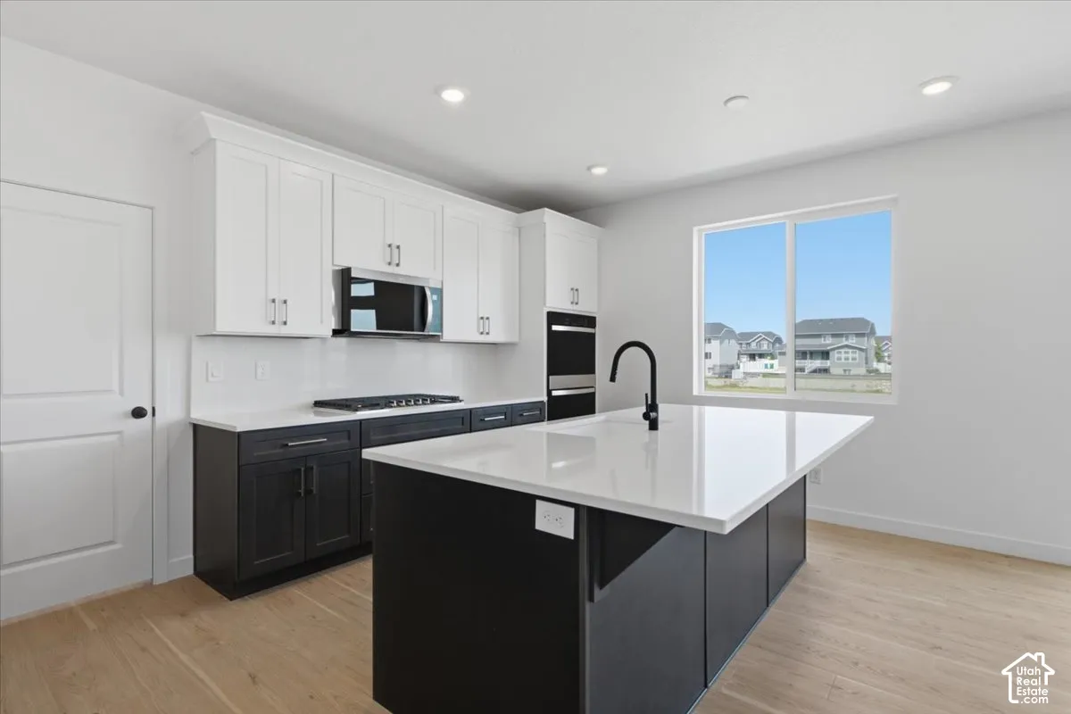 Kitchen island is huge.