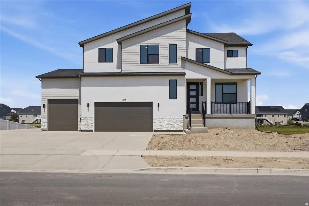 Contemporary Exterior on a .21 Lot