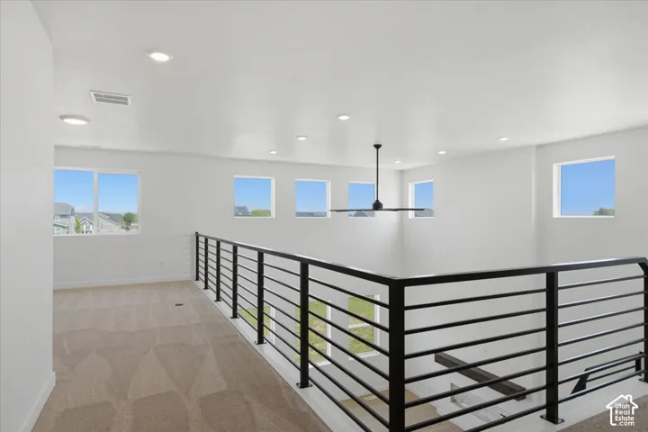 Open to Below w/ modern Minimalist Sleek Railing.