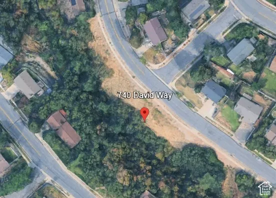 Aerial Map. Displaying the property at 740 David Way within its surrounding geographical context