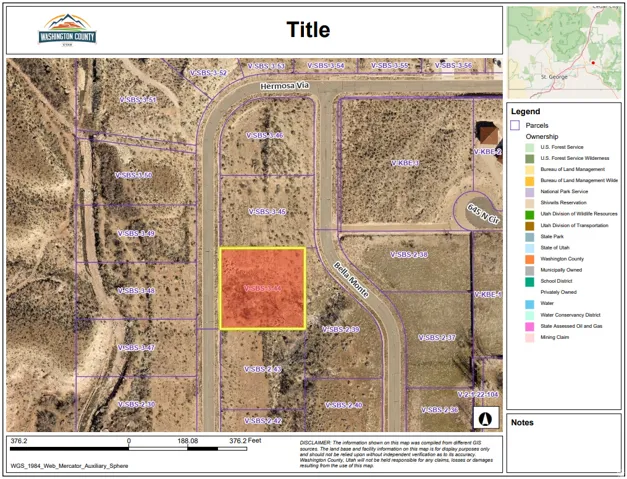 Washington County GIS Map. Detailing property parcels and ownership information within the county