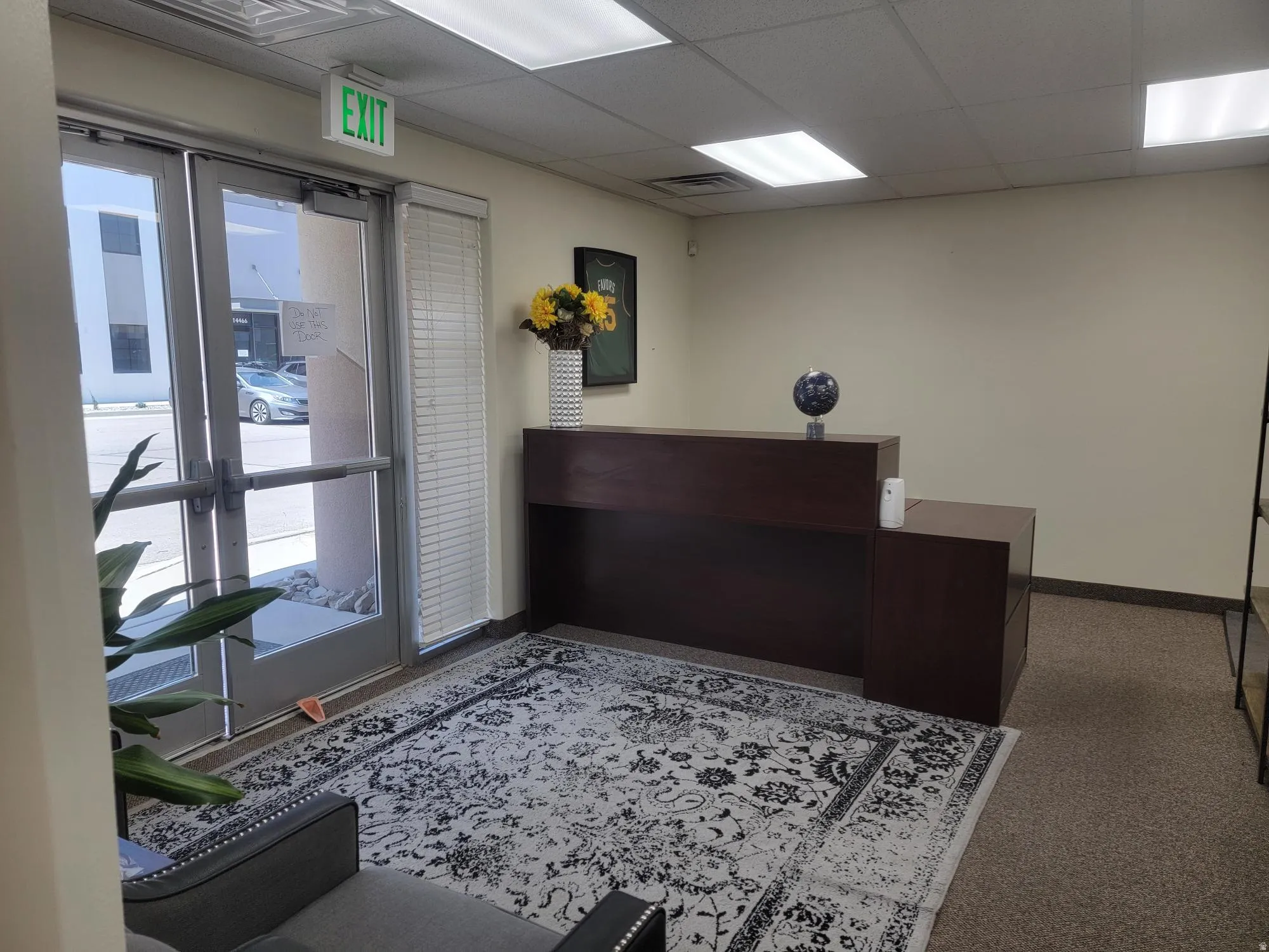 Well appointed entry /reception area, and recessed ceiling lighting