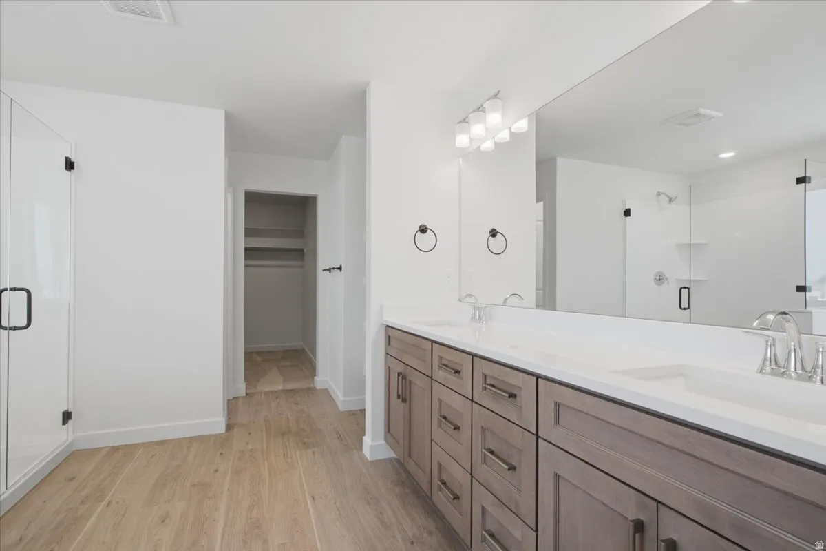 Primary Bath with Extra LargeVanity and Dual Sinks