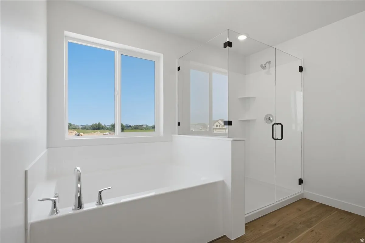 Large Shower with a Full Euro Shower Enclosure.