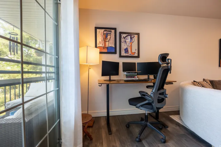 Wood-finish flooring throughout